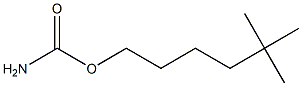 Carbamic acid 5,5-dimethylhexyl ester Struktur