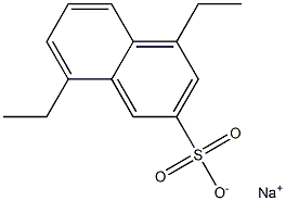 4,8-Diethyl-2-naphthalenesulfonic acid sodium salt Struktur