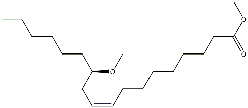 [Z,R,(+)]-12-Methoxy-9-octadecenoic acid methyl ester Struktur