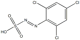 2,4,6-Trichlorobenzenediazosulfonic acid Struktur