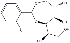 1-O,4-O-(2-Chlorobenzylidene)-D-glucitol Struktur