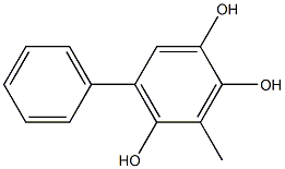 3-Methyl-5-phenyl-1,2,4-benzenetriol Struktur