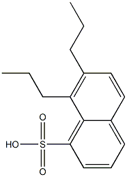 7,8-Dipropyl-1-naphthalenesulfonic acid Struktur