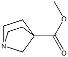 1-Azabicyclo[2.2.1]heptane-4-carboxylic acid methyl ester Struktur