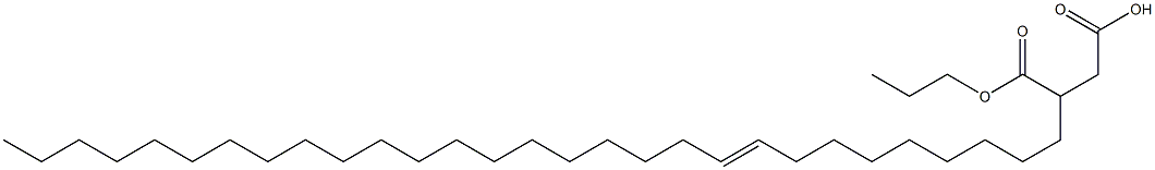 3-(9-Nonacosenyl)succinic acid 1-hydrogen 4-propyl ester Struktur