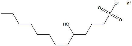 4-Hydroxydodecane-1-sulfonic acid potassium salt Struktur