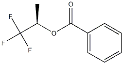 (-)-Benzoic acid (R)-1-(trifluoromethyl)ethyl ester Struktur