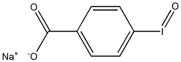 4-Iodosylbenzoic acid sodium salt Struktur