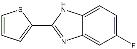 5-Fluoro-2-(thiophen-2-yl)-1H-benzimidazole Struktur