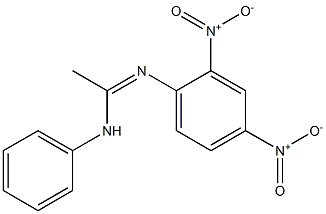 N1-(Phenyl)-N2-(2,4-dinitrophenyl)acetamidine Struktur