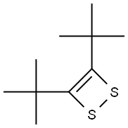 3,4-Di-tert-butyl-1,2-dithiete Struktur