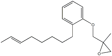 2-(6-Octenyl)phenyl 2-methylglycidyl ether Struktur