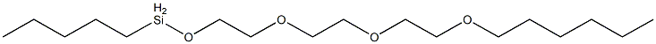 Pentyl[2-[2-[2-(hexyloxy)ethoxy]ethoxy]ethoxy]silane Struktur