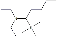 N,N-Diethyl-1-(trimethylsilyl)pentylamine Struktur