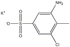 3-Amino-5-chloro-4-methylbenzenesulfonic acid potassium salt Struktur