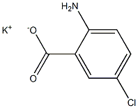 2-Amino-5-chlorobenzoic acid potassium salt Struktur