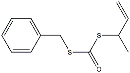 Dithiocarbonic acid S-(1-methyl-2-propenyl)S-(phenylmethyl) ester Struktur