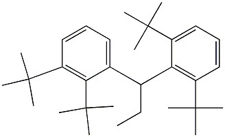 1-(2,3-Di-tert-butylphenyl)-1-(2,6-di-tert-butylphenyl)propane Struktur