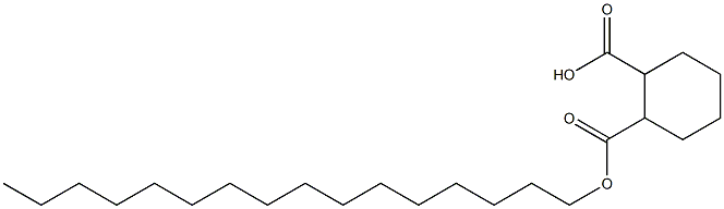 Cyclohexane-1,2-dicarboxylic acid hydrogen 1-hexadecyl ester Struktur