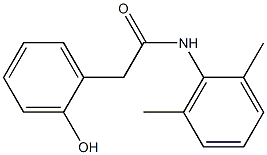 2-(2-Hydroxyphenyl)-N-(2,6-dimethylphenyl)acetamide Struktur