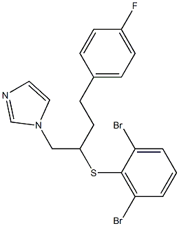 1-[4-(4-Fluorophenyl)-2-[(2,6-dibromophenyl)thio]butyl]-1H-imidazole Struktur