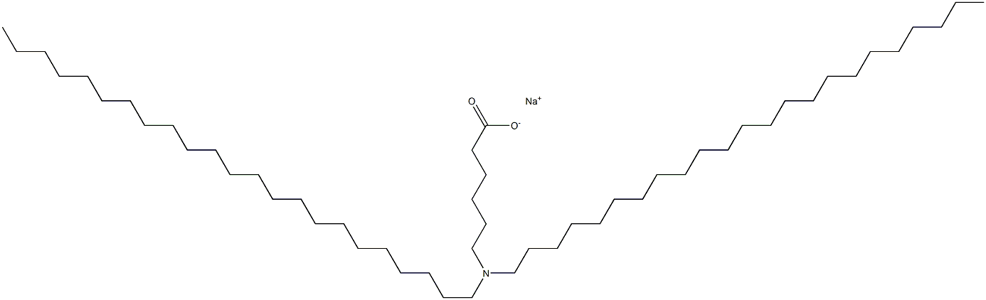 6-(Ditricosylamino)hexanoic acid sodium salt Struktur