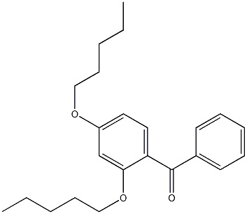 2,4-Di(pentyloxy)benzophenone Struktur