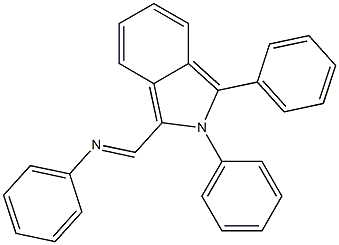 1,2-Diphenyl-3-phenyliminomethyl-2H-isoindole Struktur