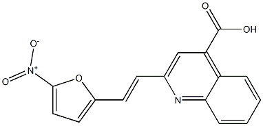 2-[2-(5-Nitro-2-furyl)vinyl]-4-quinolinecarboxylic acid Struktur