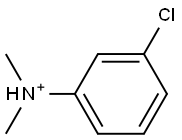 N,N-Dimethyl-3-chloroanilinium Struktur