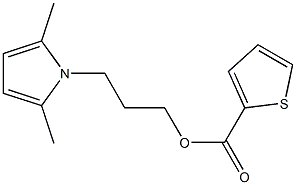 2-Thiophenecarboxylic acid 3-(2,5-dimethyl-1-pyrrolyl)propyl ester Struktur