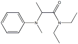 N,N-Diethyl-2-(N-methylanilino)propionamide Struktur