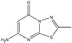 7-Amino-2-methyl-5H-1,3,4-thiadiazolo[3,2-a]pyrimidin-5-one Struktur