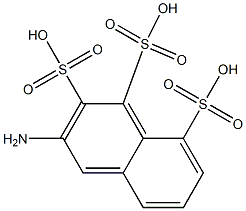 3-Amino-1,2,8-naphthalenetrisulfonic acid Struktur