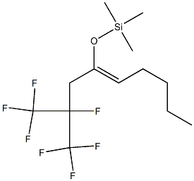 (Z)-1,1,1,2-Tetrafluoro-2-(trifluoromethyl)-4-(trimethylsiloxy)-4-nonene Struktur