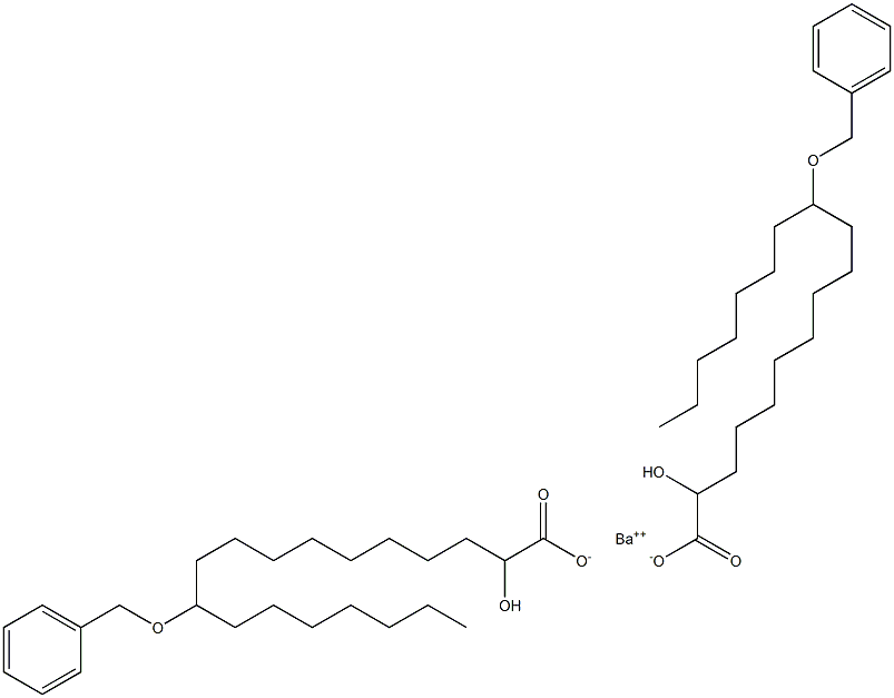 Bis(11-benzyloxy-2-hydroxystearic acid)barium salt Struktur