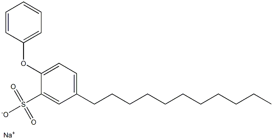 2-Phenoxy-5-undecylbenzenesulfonic acid sodium salt Struktur