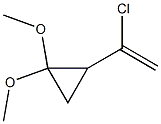 1-(3,3-Dimethoxycyclopropyl)-1-chloroethene Struktur