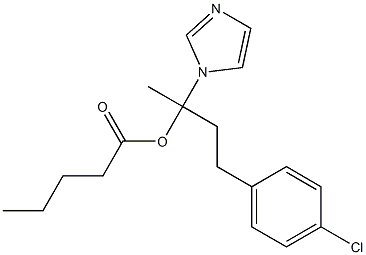 Pentanoic acid 1-(1H-imidazol-1-yl)methyl-3-(4-chlorophenyl)propyl ester Struktur