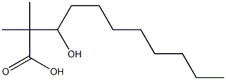 3-Hydroxy-2,2-dimethylundecanoic acid Struktur