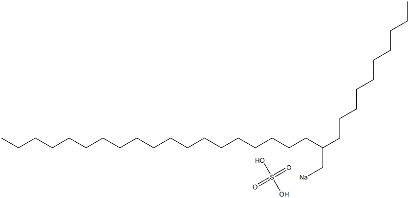 Sulfuric acid 2-decylhenicosyl=sodium salt Struktur