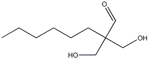 2,2-Bis(hydroxymethyl)octanal Struktur