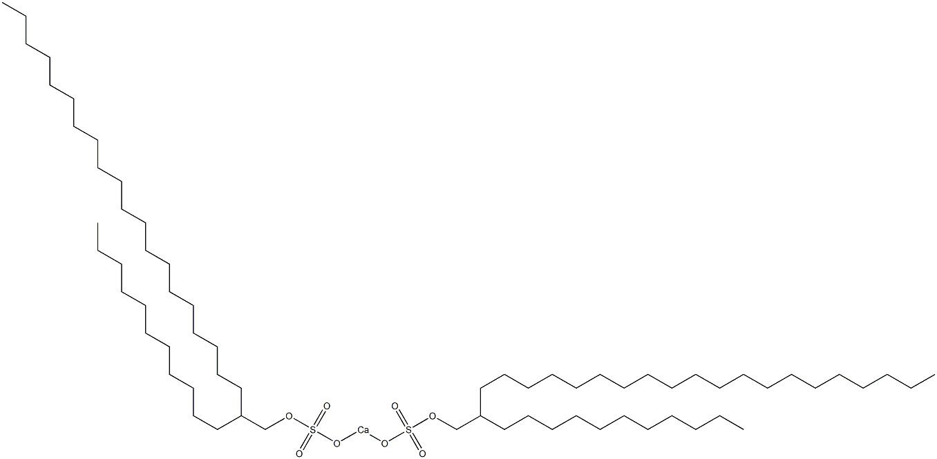 Bis(2-undecyldocosyloxysulfonyloxy)calcium Struktur