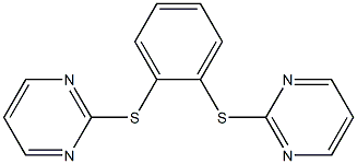 2,2'-[1,2-Phenylenebis(thio)]bispyrimidine Struktur