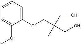 2-[(o-Methoxyphenoxy)methyl]-2-methyl-1,3-propanediol Struktur