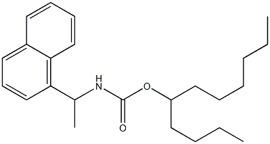 N-[1-(1-Naphtyl)ethyl]carbamic acid (1-butylheptyl) ester Struktur