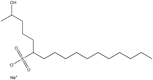 2-Hydroxyheptadecane-6-sulfonic acid sodium salt Struktur