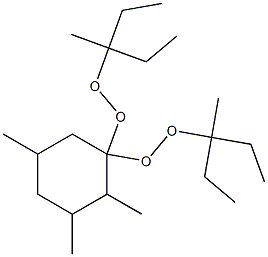 2,3,5-Trimethyl-1,1-bis(1-ethyl-1-methylpropylperoxy)cyclohexane Struktur