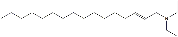 N,N-Diethyl-2-hexadecen-1-amine Struktur