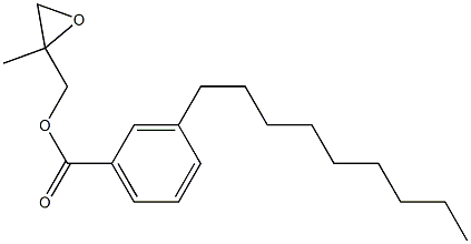 3-Nonylbenzoic acid 2-methylglycidyl ester Struktur